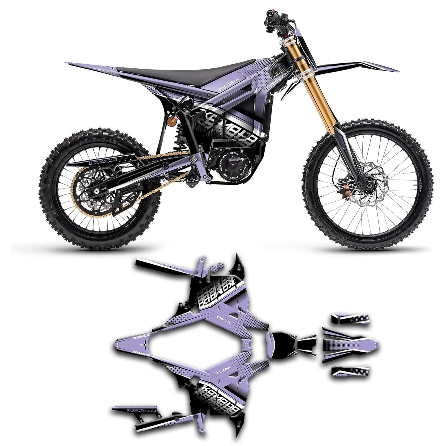 Electric Dirt bike Talaria Komodo Graphics  scratch protection stickers