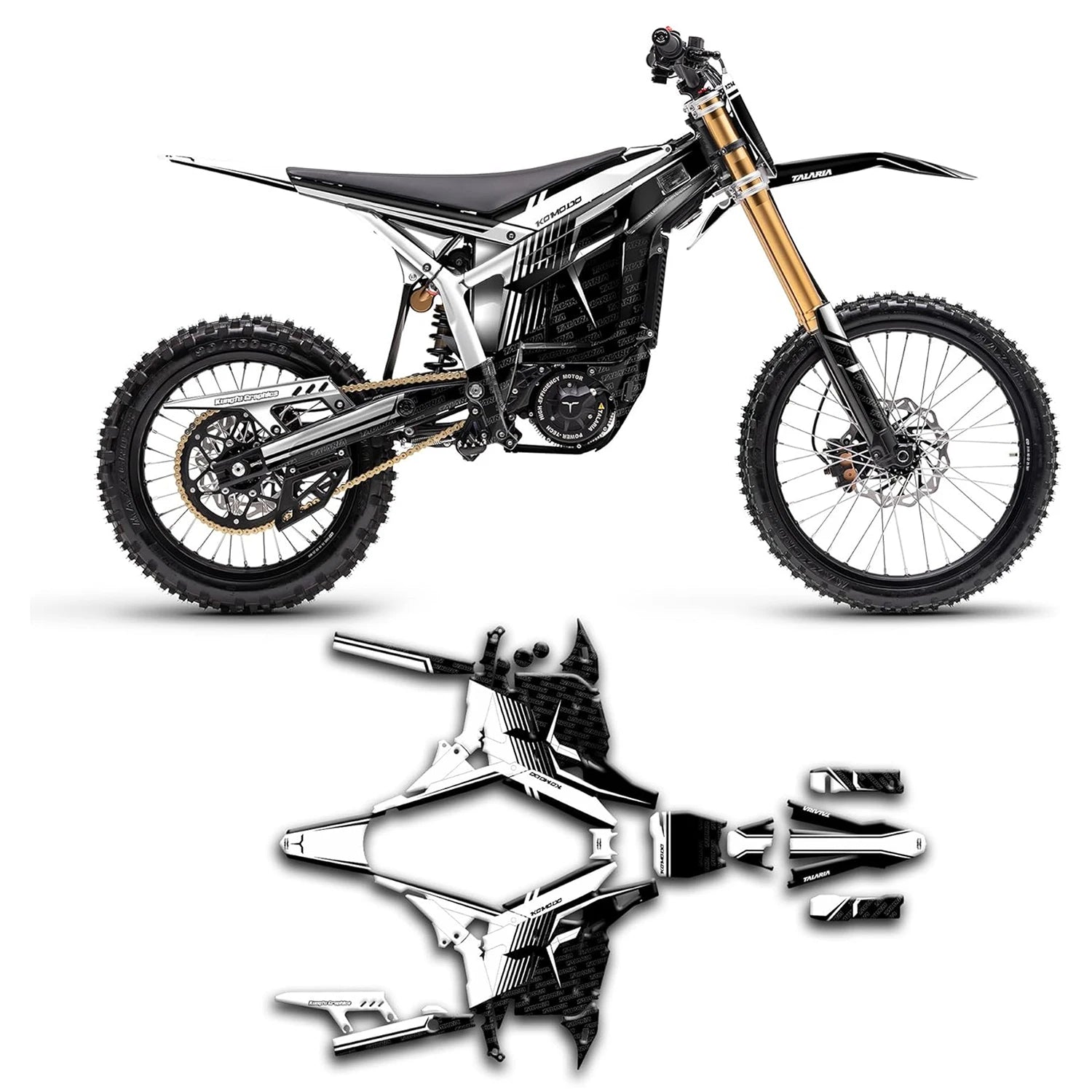 Electric Dirt bike Talaria Komodo Graphics  scratch protection stickers