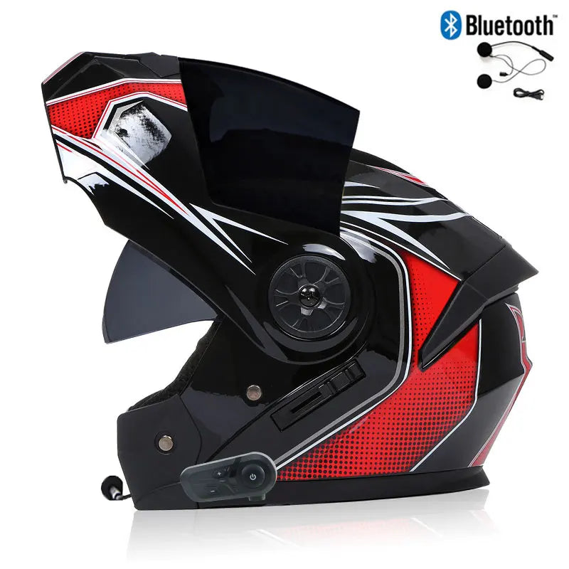 Casque de moto Bluetooth modulable