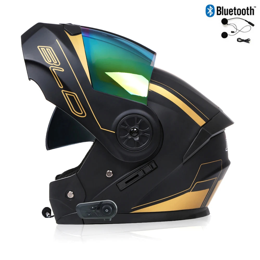 Casque de moto Bluetooth modulable