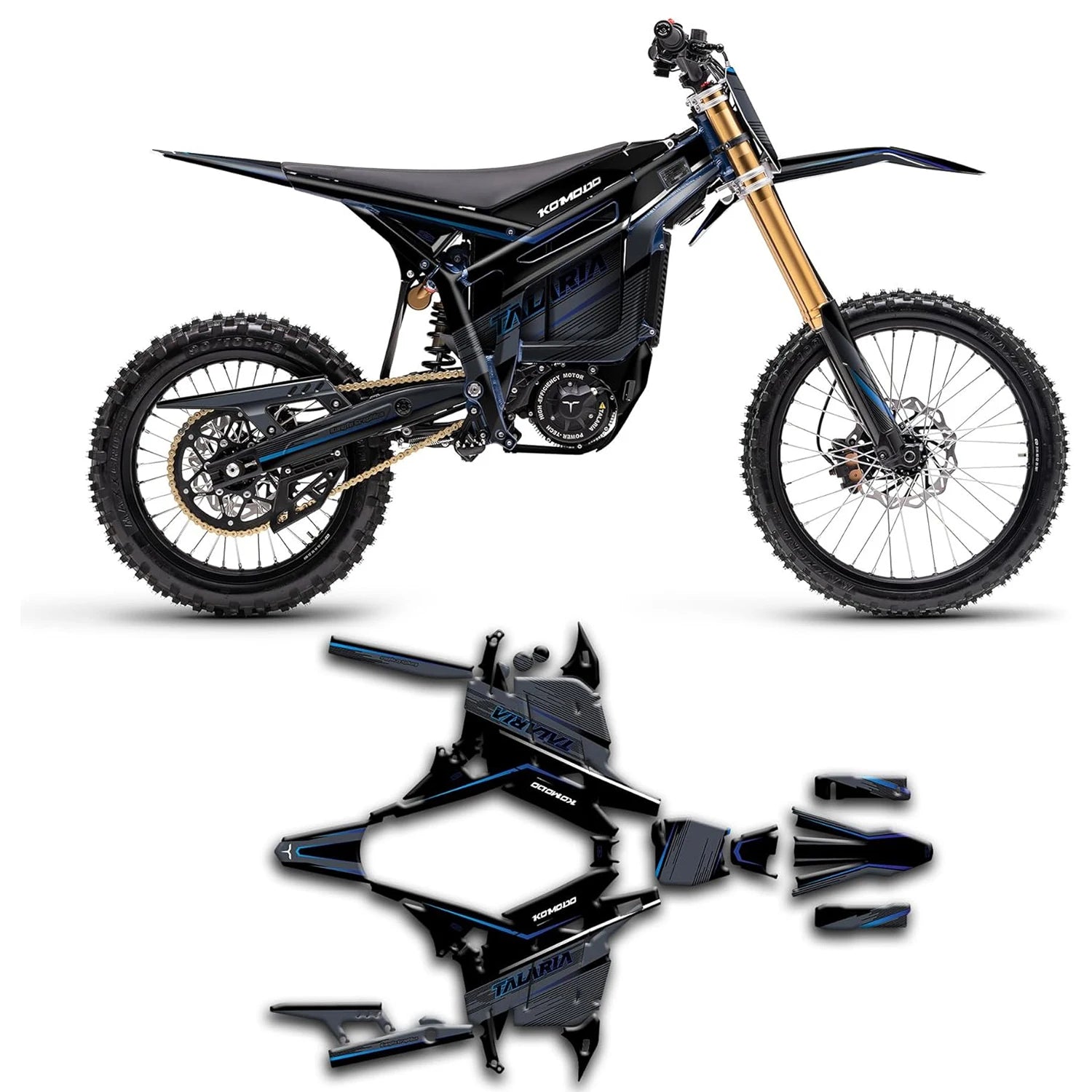 Electric Dirt bike Talaria Komodo Graphics  scratch protection stickers