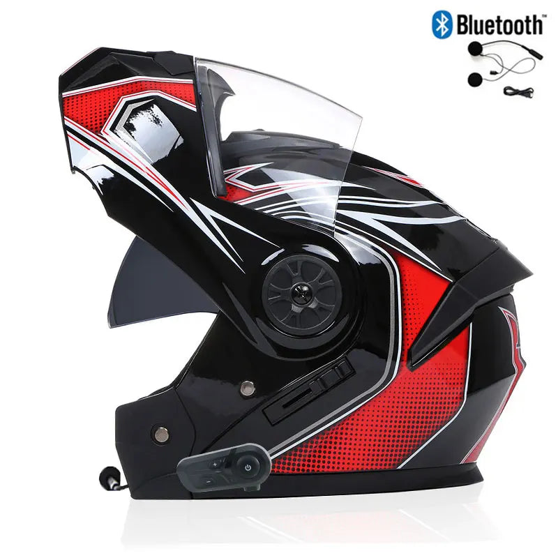 Casque de moto Bluetooth modulable
