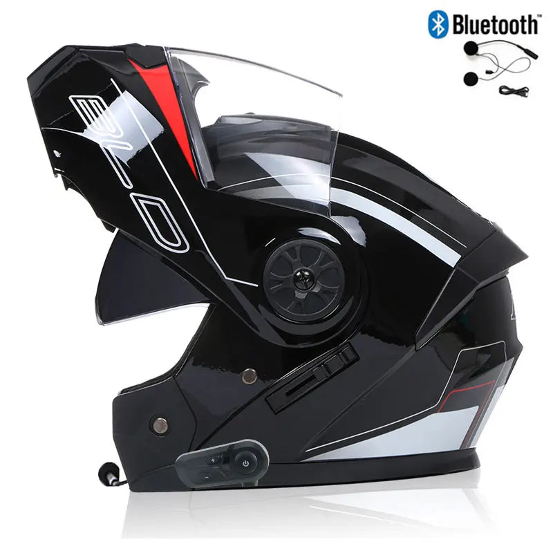 Casque de moto Bluetooth modulable