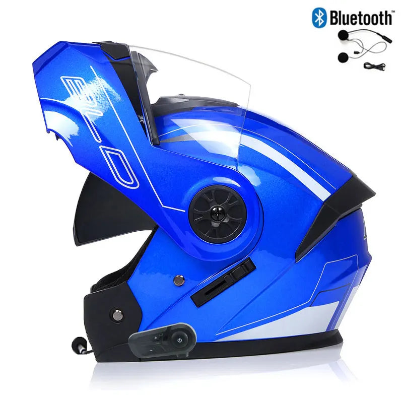 Casque de moto Bluetooth modulable